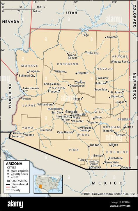 Maricopa County Map Hi Res Stock Photography And Images Alamy