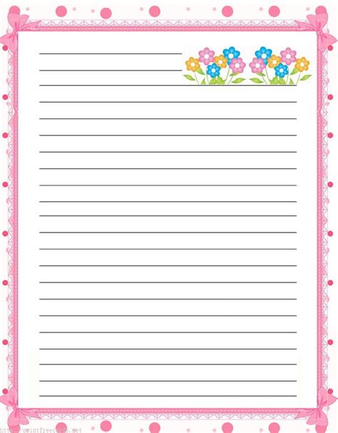 Printable Lined Writing Paper Stationery Free Printable Stationery