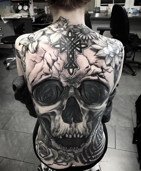 Skull Full Back Tattoo Full Back Tattoos Back Tattoo