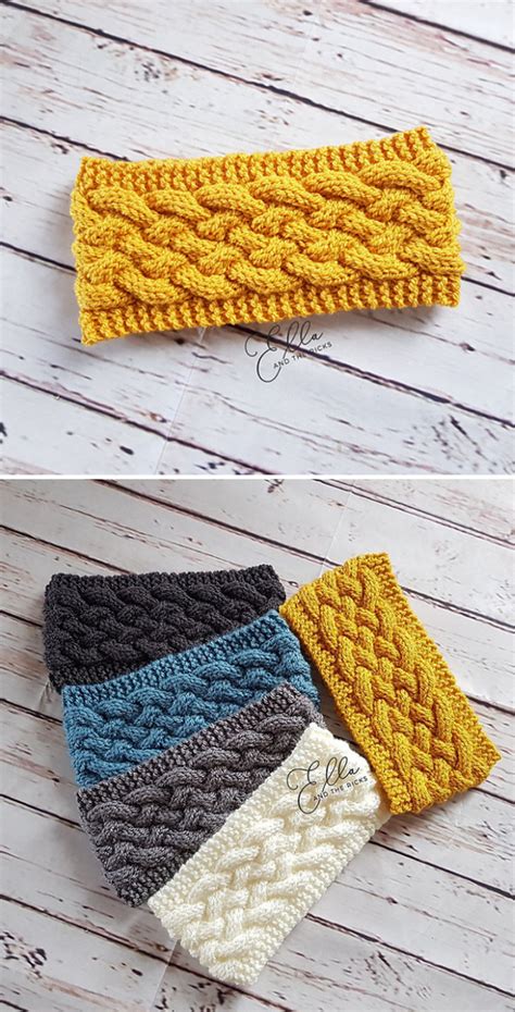 Woven Cable Headband Weave Crochet