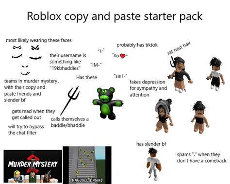 Roblox Copy And Paste Starter Pack Rstarterpacks
