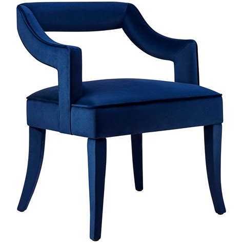 Check spelling or type a new query. Tiffany Chair, Navy | Velvet dining chairs, Upholstered ...