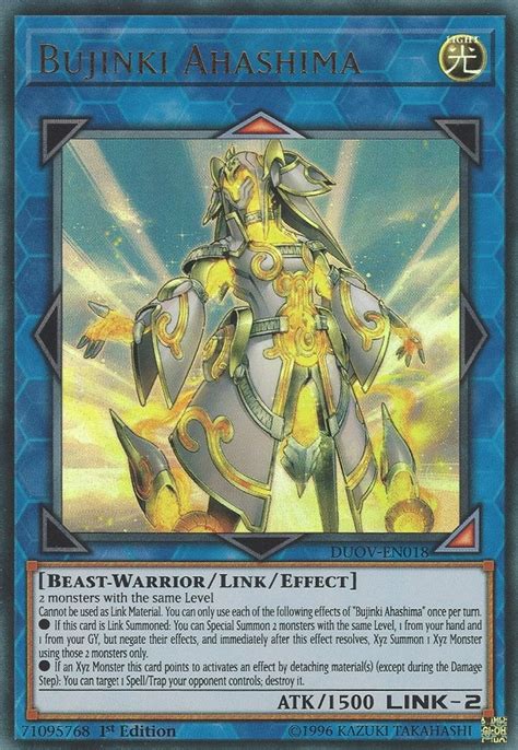 Maybe you would like to learn more about one of these? Bujinki Ahashima - Yugipedia - Yu-Gi-Oh! wiki