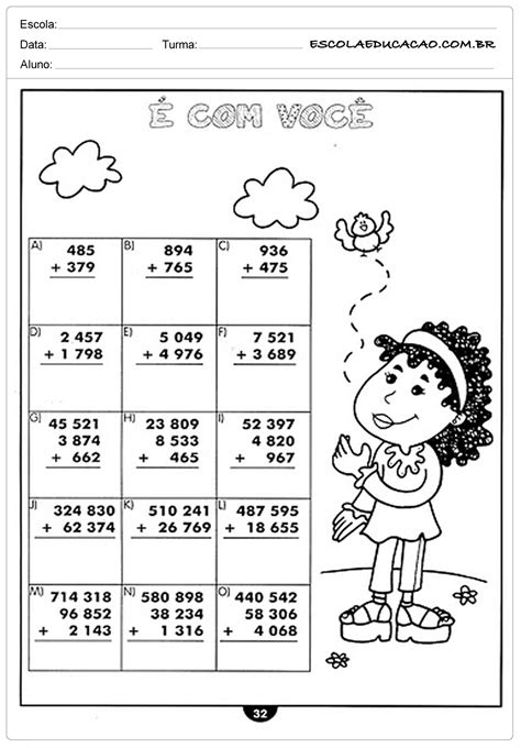 Atividades De Matemática Para 4o Ano