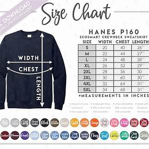 Hanes Size Guide Etsy