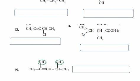 iupac naming practice worksheets with answers