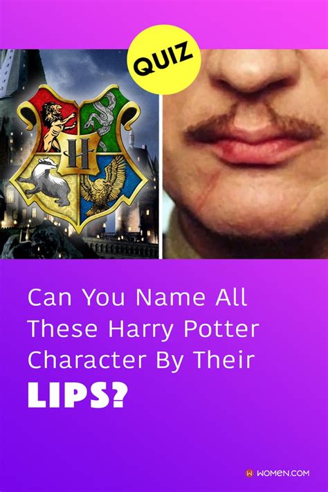 hogwarts quiz can you name all these harry potter character by their lips harry potter