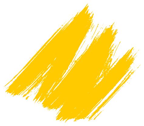 Yellow Brush Stroke Style Png Transparent Background Free Download