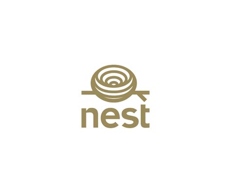 Nest Logo Design Logomark Logotype Birds Nest Wood Branche