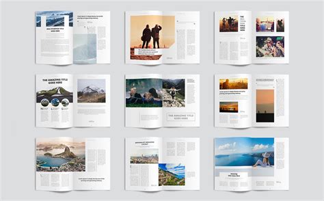 Download Clean And Modern Minimalist Magazine Layout Corporate