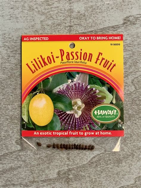 Paradise Plumeria And Plants Lilikoi Passion Fruit Seeds Tutus Pantry