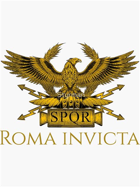 Roma Invicta Legionär Aquila Motivierende Antike Rom Spqr Eagle