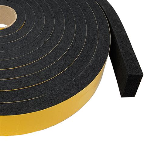 Sponge Tape Self Adhesive Expanded Black Neoprene Rubber Strip