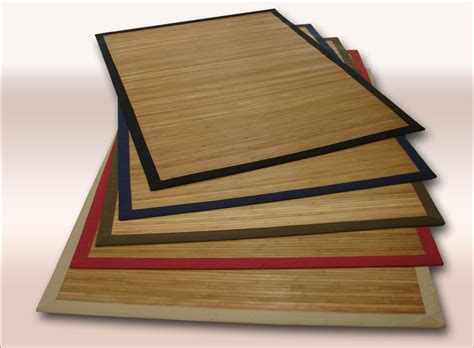 Liegt bei mir in d küche. Bambus Teppich Dekowe Parkett 200x300 cm schwarz