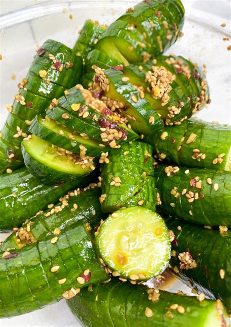 Korean Spicy Cucumber Salad Janelle Rohner