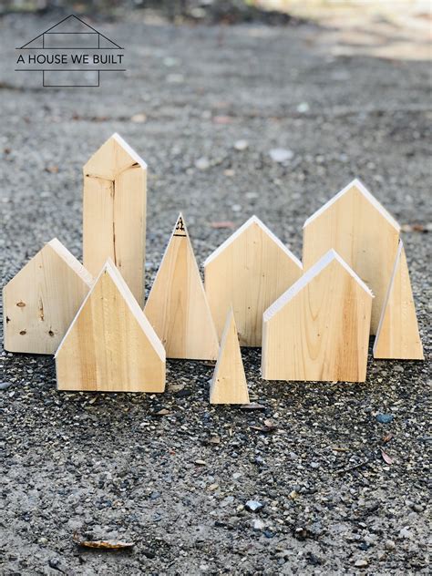 How To Diy A Minimal Wooden Christmas Village