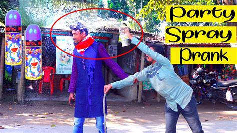 Party Spray Prank Video Snow Spray Prank Video In Public Reaction Part 1 Moha Prank Youtube
