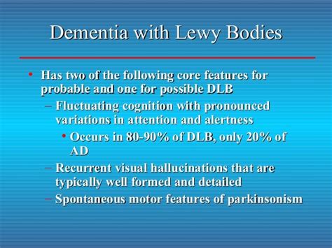 Lewy Body Dementia