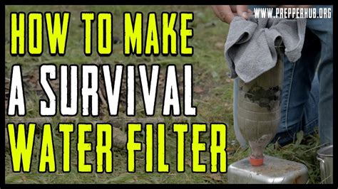 How To Make A Survival Water Filter Youtube