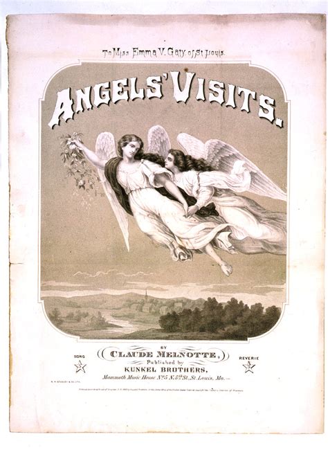 Free Antique Clip Art Gorgeous Angels Sheet Music The