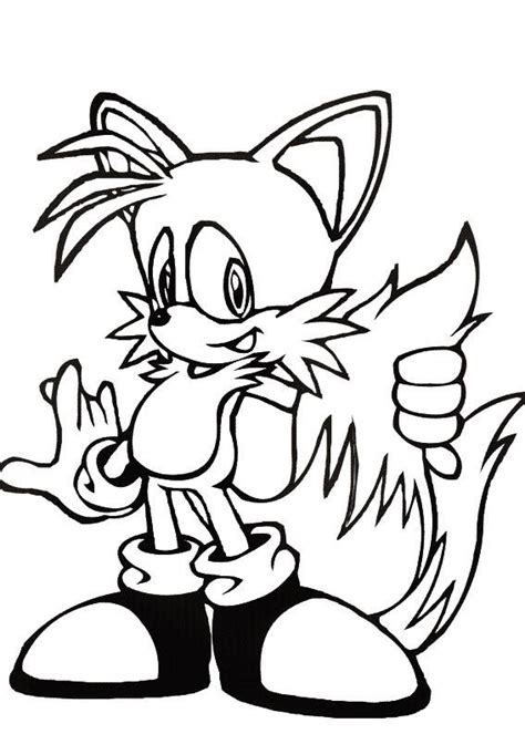 Free Printable Tails Sonic Coloring Pages Sonic And Tails Coloring
