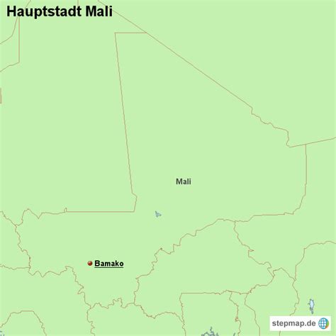 Stepmap Hauptstadt Mali Landkarte Für Mali