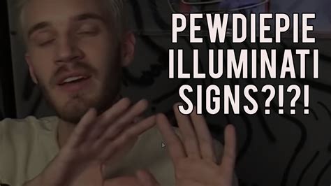 Pewdiepie Illuminati Signs Youtube