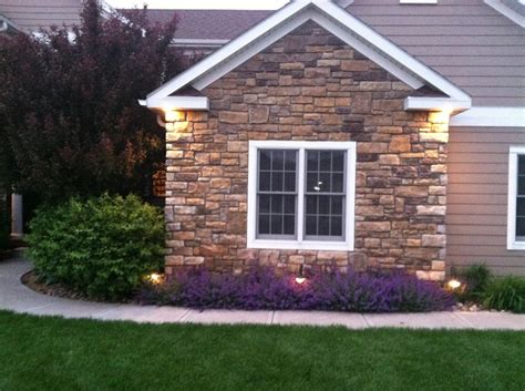 Or take the distraction approach: Landscaping catmint, stone house front | Facade house, Tan ...