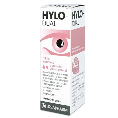 Hylo Dual Colirio Hialuronato De Sodio Ectoina 05 Mg Solución