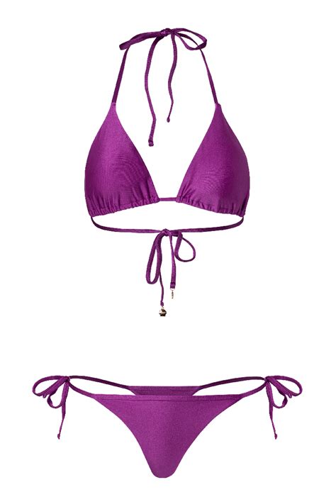 Amaranth Purple Bikini Oleaje Swimwear