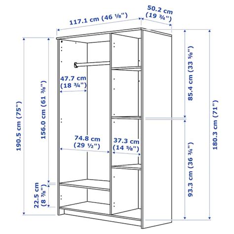 By attaching the wardrobe to the wall, however, not only do you significantly improve the strength of the wardrobe itself, but you also reduce the potential for it to tip and fall. BRIMNES Wardrobe with 3 doors - white - IKEA