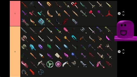 ROBLOX ASSASSIN EXOTIC KNIFE TIER LIST UPDATED 2021 YouTube