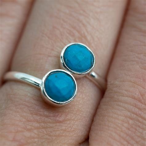Buy Birthstone Ring Turquoise December 925 Silver Size 17 Online