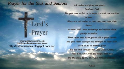 If you are sick , you are ill. Prayer for the Sick and Seniors - YouTube