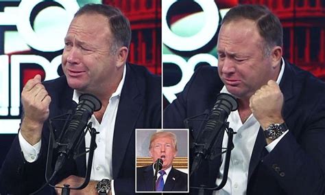 trump s now a fraud alex jones cries during rant about syria attack on infowars livestream