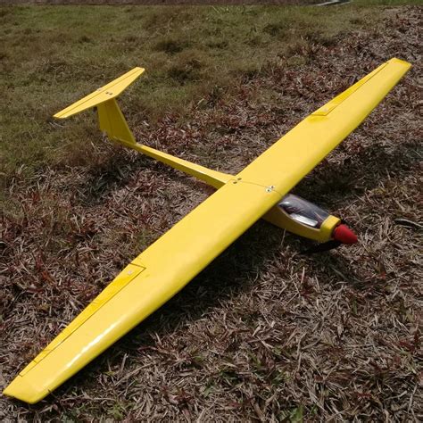 1550mm Diy Balsa Rc Glider Kit Yellow Or White Optional Dbrgk01 Rc