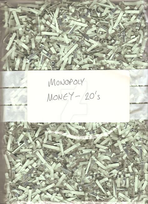 Shredded Monopoly Money 20s By Leighboi On Deviantart