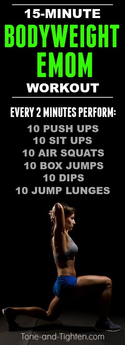 15 Minute Bodyweight Emom Workout Emom Workout Advanced Workout