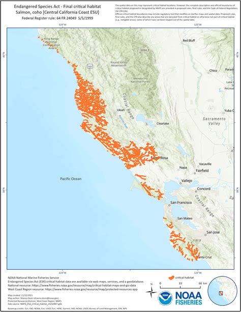 Critical Habitat Maps And Gis Data West Coast Region Noaa Fisheries