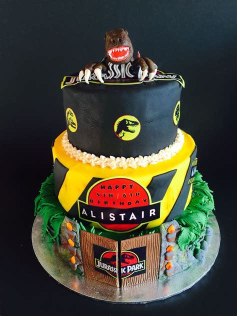Jurassic Park Cake Dinosaur Theme Party Birthday Cake Pictures