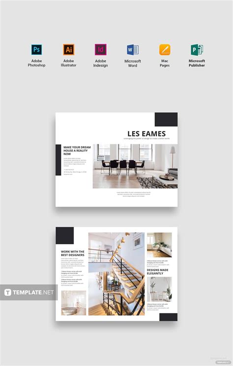 Free Interior Design Catalog Template In Adobe Photoshop Illustrator