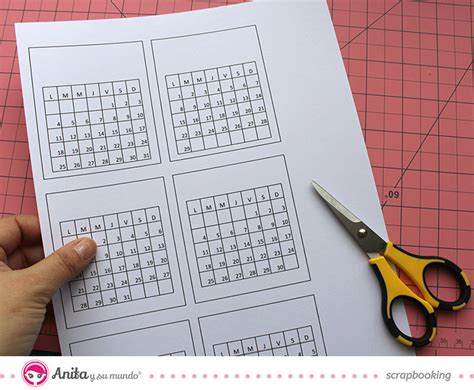 Cómo hacer un calendario anillado con papel scrap