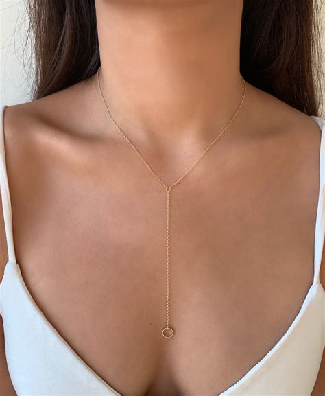 Gold Long Lariat Necklace Y Necklace Long Gold Necklace Etsy Canada