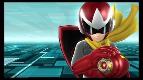 Super Smash Bros For Wii U Proto Man Trophy Youtube