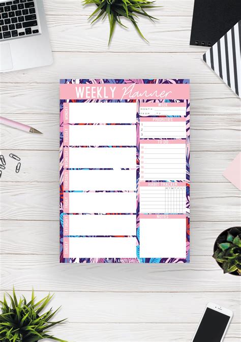 Plan Your Week With This Colorful Weekly Planner Printable The Planner