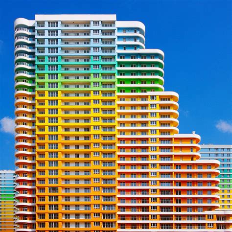 Kaleidoscopic Rainbow Buildings Rainbow Building