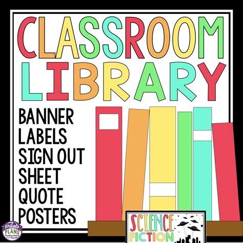 Classroom Library Labels Posters And Sign Out Sheet