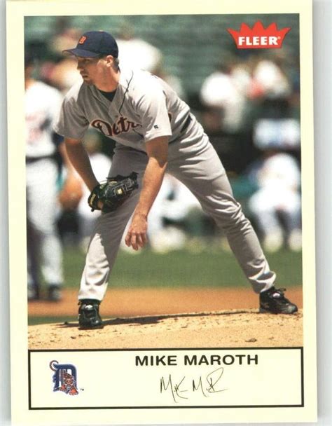 2005 Fleer Tradition 52 Mike Maroth Detroit Tigers Baseball Cards