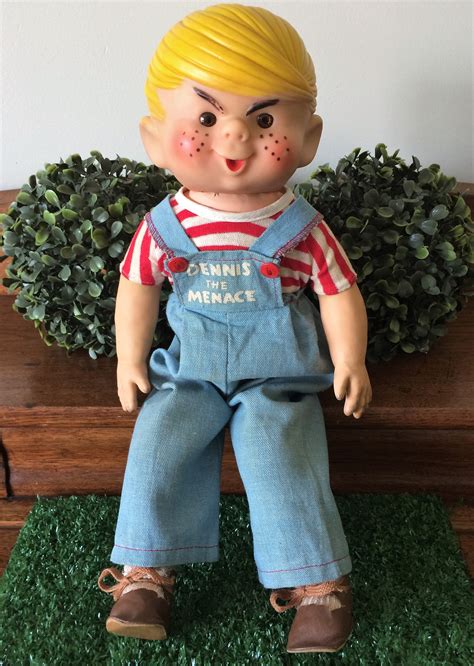 Vintage 1957 Dennis The Menace Doll By Glad Toy Co Nyc Ny Etsy