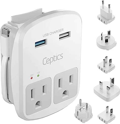 Travel Worry Free With Ceptics World Way 6 Travel Adapter Kit Tech Times